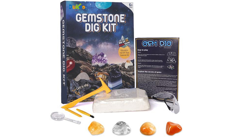 2023 gem dig kit with nature gem stones